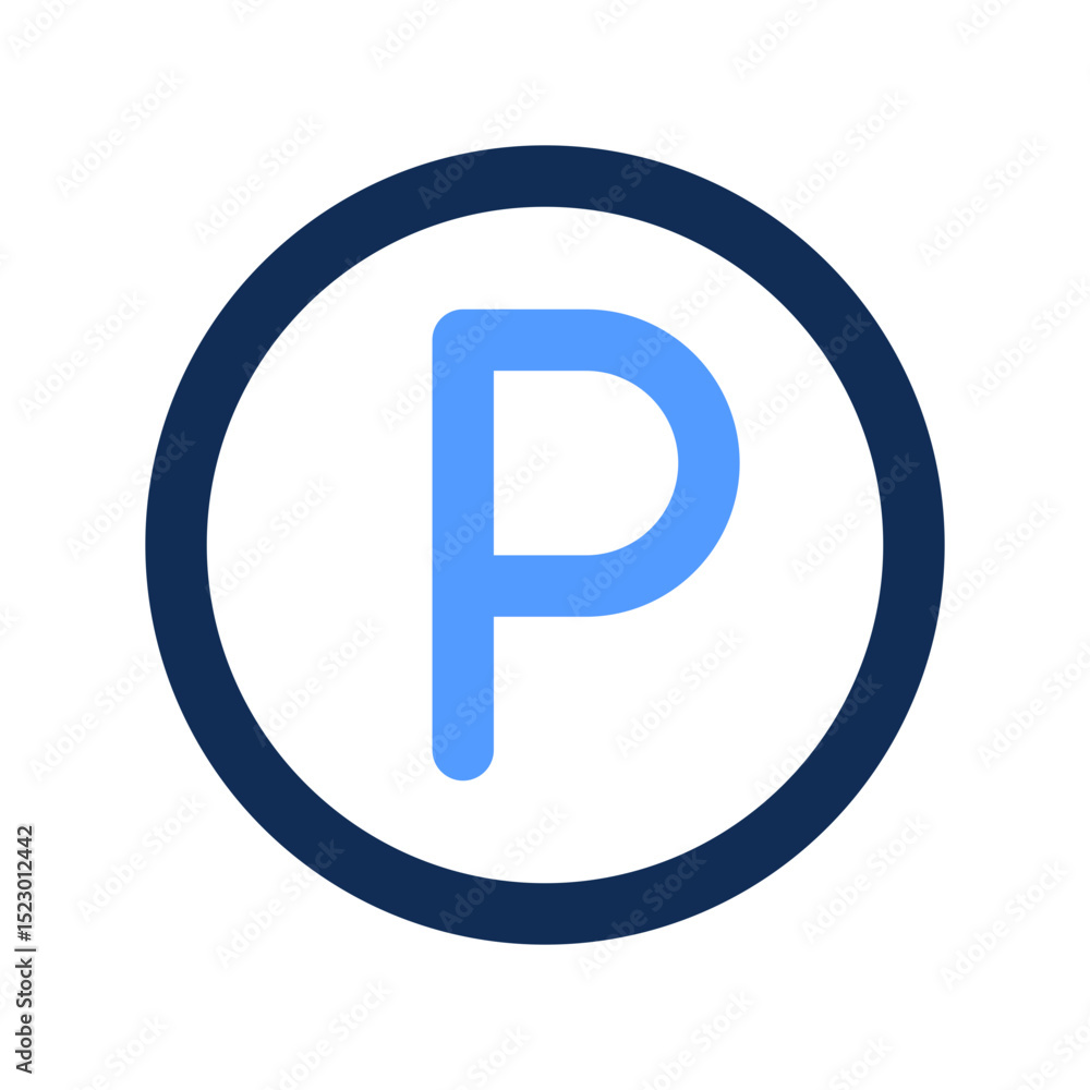 parking area outline color icon parking area outline color icon