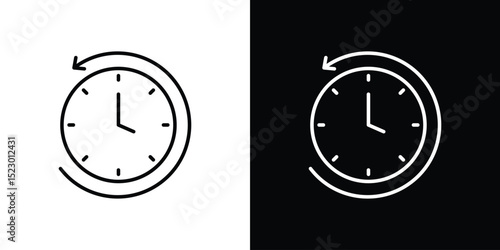 Past time icon Graphic vector set for ui design
