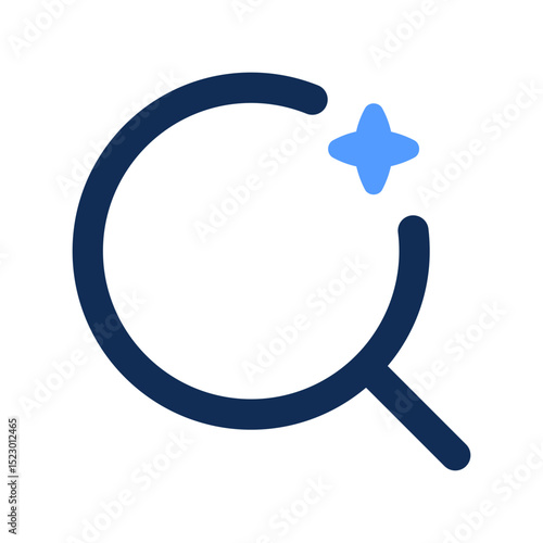 search ai outline color icon