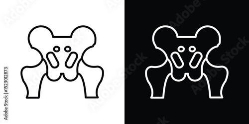 Pelvis icon Graphic vector set for ui design