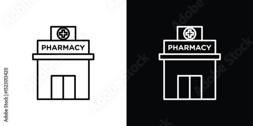 Pharmacy icon Graphic vector set for ui design