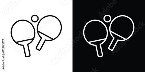 Ping pong icon Graphic vector set for ui design