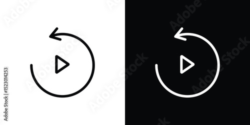 Playback icon Graphic vector set for ui design