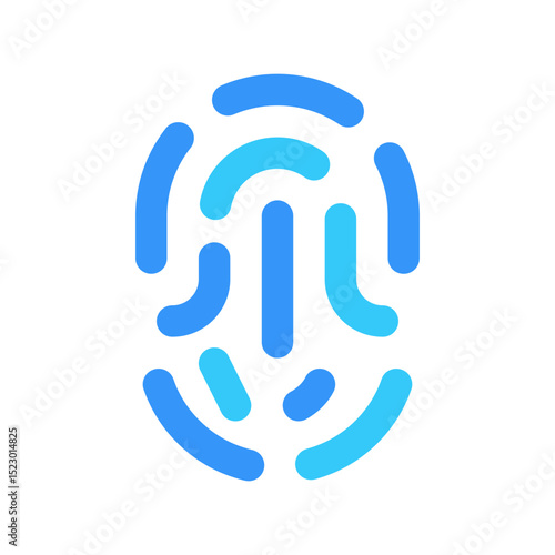 fingerprint flat icon
