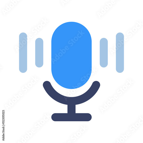 voice assistant flat icon