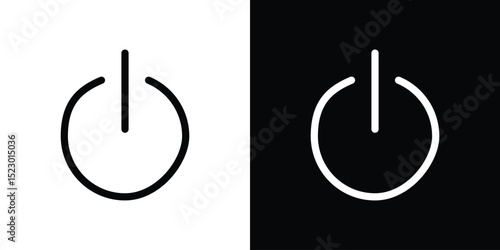Power button icon Graphic vector set for ui design