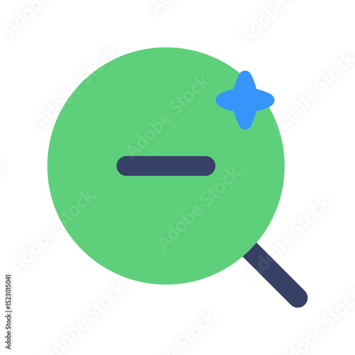 zoom out ai flat icon