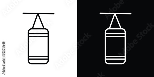 Punching bag icon Graphic vector set for ui design