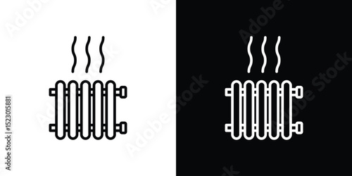 Radiator icon Graphic vector set for ui design