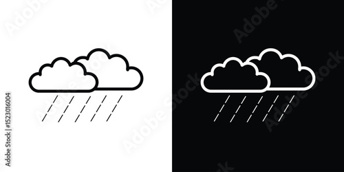 Rain icon Graphic vector set for ui design