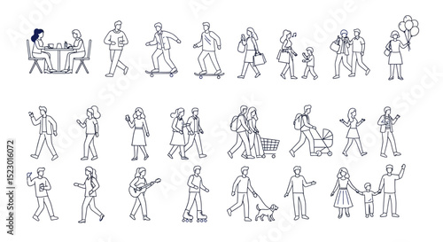 Diverse People Engaging in Various Activities