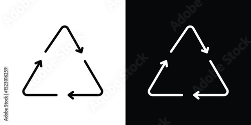 Recycle icon Graphic vector set for ui design