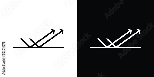 Reflect icon Graphic vector set for ui design