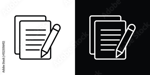 Registration form icon Graphic vector set for ui design