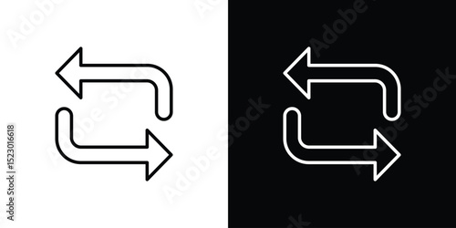 Replace icon Graphic vector set for ui design