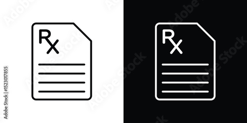 RX icon Graphic vector set for ui design
