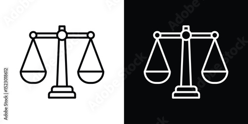 Scales icon Graphic vector set for ui design