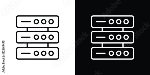 Server icon Graphic vector set for ui design