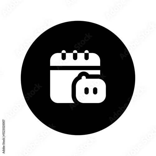 ai meeting assistant circular glyph icon