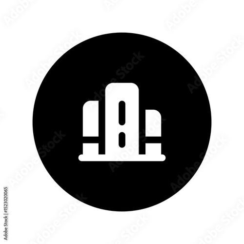 bookstore circular glyph icon