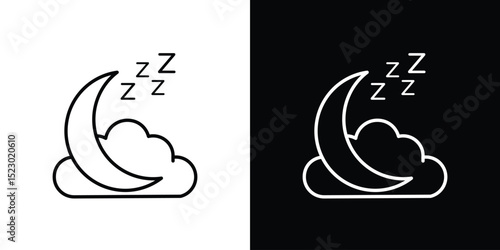 Sleep icon Graphic vector set for ui design