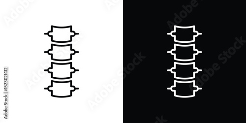 Spinal column icon Graphic vector set for ui design