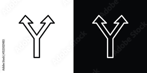 Split icon Graphic vector set for ui design