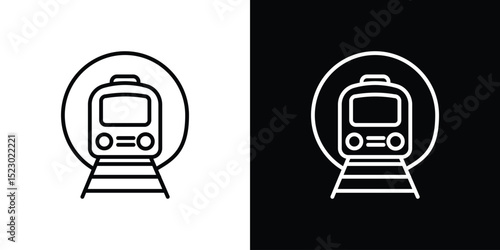 Subway icon Graphic vector set for ui design