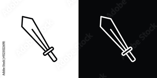 Sword icon Graphic vector set for ui design