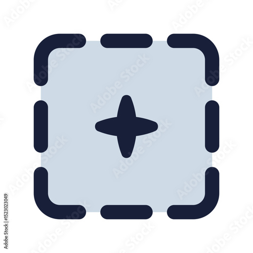 select ai flat line icon