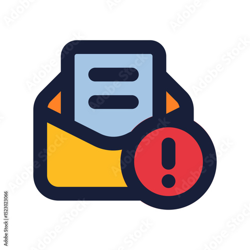 spam protection flat line icon