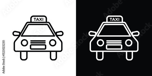 Taxi icon Graphic vector set for ui design