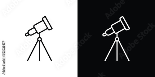 Telescope icon Graphic vector set for ui design