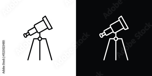 Telescope icon Graphic vector set for ui design