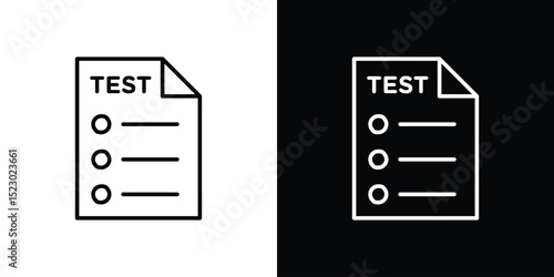 Test icon Graphic vector set for ui design