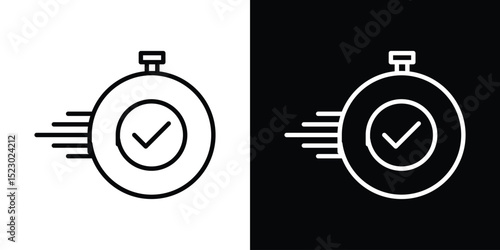 Time fast icon Graphic vector set for ui design