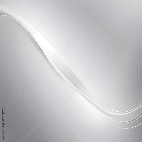 Wallpaper Mural Elegant Abstract Wave Background with Soft Gray Gradient Flow Design Elements | ai Torontodigital.ca