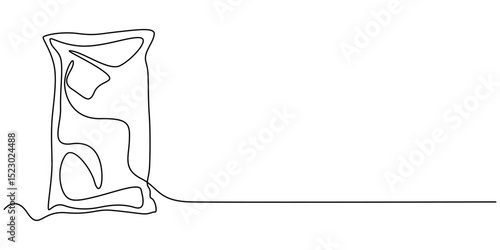 Ice pack outline vector for injury treatment and cold compress therapy first aid and pain relief use case, Compress Ice Pack outline, 