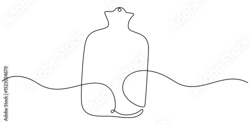Ice pack outline vector for injury treatment and cold compress therapy first aid and pain relief use case, Compress Ice Pack outline, 