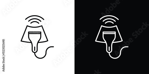 Ultrasonography icon Graphic vector set for ui design
