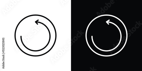 Undo icon Graphic vector set for ui design