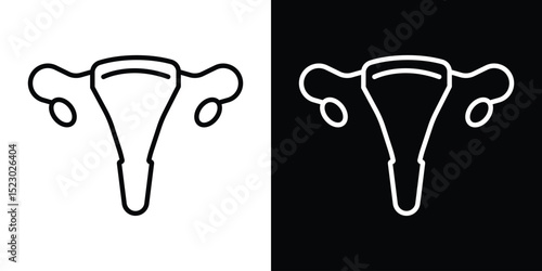 Uterus icon Graphic vector set for ui design