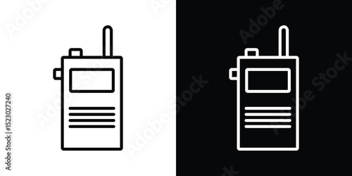 Walkie talkie icon Graphic vector set for ui design