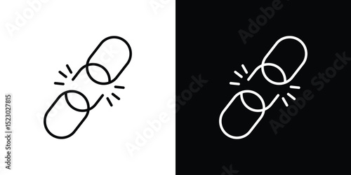 Weakness icon Graphic vector set for ui design