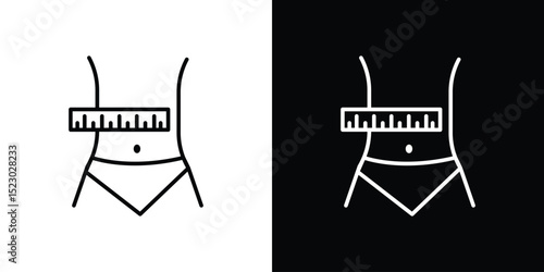 Weight loss icon Graphic vector set for ui design