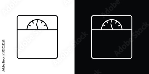Weight scale icon Graphic vector set for ui design