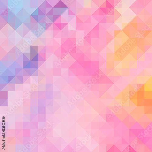 Colorful polygonal abstract background. Low poly effect. Polygon backdrop.