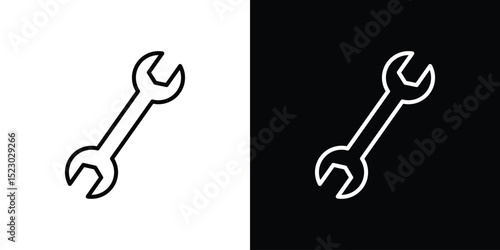 Wrench icon Graphic vector set for ui design