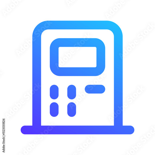 atm machine gradient icon