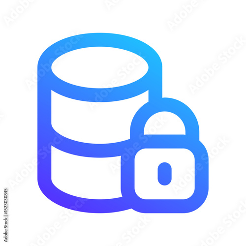 data encryption gradient icon